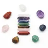 Chakra Arts and Crafts Boad Box Set 7pcs Crystals de guérison à double point Irréguleux 7pcs Yoga Energy Stone1941799