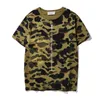 Designer Uomo T-shirt Moda Camouflage Manica corta Uomo Estate Stampa colorata T Shirt Casual Girocollo Tee Donna Abbigliamento M-3XL