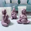 Ritratto di bambino 3D Candela Stampo in silicone Incinta Abbraccio Aromaterapia Fai da te Regalo madre dare alla luce bambino donna stampo in resina 220611