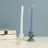 1PC Ceramic Handhold Candlestick Ornaments Photography Home Decoration Jewelry Stand Candle Holder
