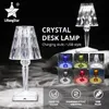 Veilleuses LED Cristal Lumière USB Rechargeable Tactile Projection Lampe D'ambiance Restaurant Bar Chambre Chevet Table Décorative