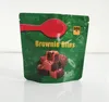 600mg sega resa förpackningspåsar choklad fudge brownies bites mylar packning pack paket påse grossist