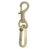 Keychains Gucy Iced Out Carabiner Key Chain Gold Silver Color Hip Hop CZ Charm Jewelry Solid For Men Gifts1472618