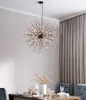 Wongshi moderne coloré blanc pissenlit suspension LED feu d'artifice lampe boule Restaurant Lampara Lustre AC110-240V LED Lustre