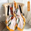 Écharpe 100% soie de haute qualité pour femmes, écharpes de styliste, fines écharpes d'été, 90cm 180cm, multicolore, belle soie 212q