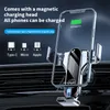 Chargeur automatique sans fil de voiture Qi 15W, support de téléphone magnétique pour grille d'aération, chargeur rapide infrarouge Intelligent pour Iphone 13 12 11 Pro Max Sansung Xiaomi