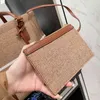 Mode-Einkaufstaschen, tragbar, große Kapazität, bestickte Segeltuchtaschen, Tragetasche, Damen-Handtasche, Schultertasche, Leder, Designer-Umhängetasche, weiblicher Eimer mit kleinem Kartenhalter