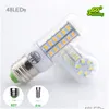 Ampoules LED E27 E14 24W Smd5730 Lampe 7W 12W 15W 18W 220V 110V Corn Lights Bbs Lustre 36 48 56 69 72 Leds Drop Delivery Lighting Dhkuz