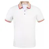 Summer Men Polo T-shirts Bomullsskjortor Solid Color Short Sleeve Tops Slim Breattable Men's Streetwear Male Tees Clothes 4 Colors Storlek M-4XL