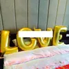 16インチアルミコーティングバルーン番号文字型ゴールド銀膨脹可能なバロン誕生日結婚式の装飾イベントパーティーの供給