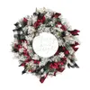 Decorative Flowers & Wreaths Christmas Decoration Artificial Red Berry Garland Home Wall For Front Door Party Holiday TrimDecorative