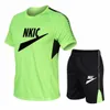 Survêtements d'été Costume de Sport Hommes T-Shirt Shorts Ensemble Deux Pièces Vêtements de Sport à Séchage Rapide Hommes Fitness Running Basketball Costume Décontracté Marque LOGO Imprimer Plus La Taille M-5XL