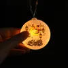 10 luminárias de luz LED Ramadan Kareem Decorações para casa Eid Mubarak Hang Fairy Light Garland Ramadan Lantern Pingente Decor 6cm 220815