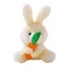 Sublimação do partido suprimentos 10 cm Easters Bunnys pelúcia brinquedos caça coelho keychain feliz dia da Páscoa decoração para casa 2022 crianças Páscoa recheada