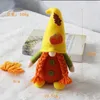 Thanksgiving Gnomes Elf Toys Ornamenten Party Favor Maple Leaf Gezichteloze herfst Plush gevulde poppen baard Braid Home Garden Decoraties 6Gl Q2