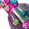 MUABABY karnawałowa sukienka cukierkowa dla dziewczynek Purim Festival Fancy Lollipop kostium dla dzieci letnie sukienki Tutu szykowny Party suknia balowa 220707