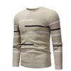 Hommes automne décontracté col rond rayé pull pour hommes conçu pour les adolescents surdimensionné décontracté tricot hommes pull 220817