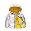 2021新しいスタイルビッグサイズウィンターガールズジャケットは、子供のためのフード付きジャケットを暖かく保ちます誕生日クリスマスプレゼントアウターJ220718