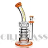 Waterpijpen Amerikaanse kleur Glazen waterpijpen TORO Olieplatforms Dab Rig Percolator Pijp Jet perc Waterleidingen bedwelmende wax met kwartspijker Waterpijp