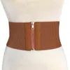 Belts Women Elastic Waist Belt Dress Accessories Stretch Wide Zipper Corset Fashion Waistband Adornment For StrapBelts Fred22