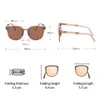 Unisex vikbara solglasögon polariserad UV400 klassisk stil retro sol nyanser glasögon fällbara solglasögon ultralätt ram wi7894063