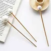 Vintage Clips for Women Simplicity Elegant Pearl Metal Sticks Girls clip Hair Accessories 2021 New AA220323
