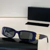 1 PCS Designer de Luxo Preto Cinza Retângulo Quadrado Óculos de Sol 0096 Top Quality Vintage Shades Condução de Óculos de Sol Moda Metal Plank Sunglass Eyewear