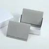 20st Gray Microfiber Jewelry Pouch Suede Velvet Small Envelope Bag smycken Packaging Pouch Bulk Bags for Business