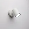 Lampada da parete moderna bella piccola bianca opaca faretto da comodino AC85-265V 5W GU10 LED lampadina girevole applique per camera da letto ingressoparete