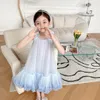 Summer Kids Girls Princess Dresses Baby Girl Wedding Party Tuttu Dress Bilni Cute Bilined Lace Abbigliamento in pizzo