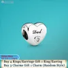 925 Silver Fit Pandora Charm 925 Bracelet Sister Daughter Family Heart charms set Pendant DIY Fine Beads Jewelry