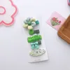 5 pezzi di fiori in tessuto colorato per bambini coreani alla moda, forcine per capelli, accessori per capelli con clip BB floreale per bambina dolce