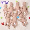 Ivita silikon yeniden doğmuş bebek bebek 3 renk gözler hayat benzeri doğmuş bebek boyasız bitmemiş yumuşak bebekler diy boş oyuncaklar kit 220707
