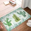 Carpets Cactus Green Plant Doormat Modern Polyeste Bathroom Kitchen Floor Mat Hallway Rug Carpet Absorbent Area Rugs