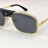 Nouveau design de mode lunettes de soleil 0295 cadre en métal carré avec boucle en cuir style populaire et simple lunettes de protection uv400 en plein air vente chaude lunettes en gros