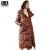 Winter Down Jacket Hoge kwaliteit Hooded Coat Women Fashion Jackets Vrouw Warm Vrouw Kleding Casual Parkas Outerwear 201210