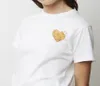 女性用Tシャツの女性カップル寿司愛漫画の楽しい刺繍半袖ホワイトウーマン