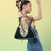 HBP siyah moda retro bayanlar omuz çantası 2022 Fransız kalp mizaç koltuklu çanta çanta