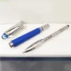 2021 Mavi Kristal Rulo Kalem Siyah Reçine Çember Koyu Ofis ve Seri Numarası ile Okul Ünlü Kalemler