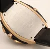 klasik lüks saat erkekler kuvars kene os hareketi gül altın büyük boy saatler düğme genişliği dahil 54.5mm küçük kadran kullanım f m