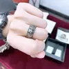 2022 Hoge Kwaliteit Designer Rvs Band Ringen Mode-sieraden Mannen Bruiloft Belofte Ring Vrouwen Geschenken Met Box289C