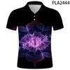 Herrpolos sommarblomma 3d tryckt skjorta män streetwear mode camisas harajuku cool kort ärm avslappnad hombres ropamen's Men'smens mil