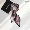 Spring Autumn silk Neckerchief Scarf Classic Elegant snake Pattern Long Korean Versatile Decoration Women