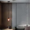 Lámparas colgantes Luces LED de cristal posmodernas personalizables Lámpara colgante de gota de agua negra / dorada Arte junto a la cama Restaurante Bar Escalera Lámparas colgantes