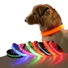 S/M/L Luminous Pet Collars Night Safety Flashing Glow Dog Leowlible fluorescerende kraag huisdierbenodigdheden