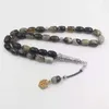 Brins de perles Tasbih pierre d'agates marron naturel grande taille Misbaha hommes perles de prière chapelet musulman 33 perle islamique Eid cadeau Fawn22