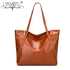 Sacs de soirée Sac à main en cuir d'huile souple Hobo pour femme Poignées supérieures Designer Grande capacité Sac pour femme ShoppingEvening