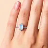 Fashion Luxury Moonstone Wedding Ring per le donne Opal Rings Trend Elegant Engagement Jewelry Rings