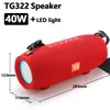 TG322 haut-parleur Bluetooth sans fil portable carte portable lampe FM audio haute puissance extérieur