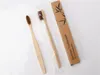 Wood Rainbow Toothbrush Environmentally Bamboo Fibre Wooden Handle Tooth brush Whitening Rainbow